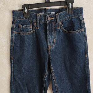 Old Navy Blue Straight Jeans Classic Denim Style